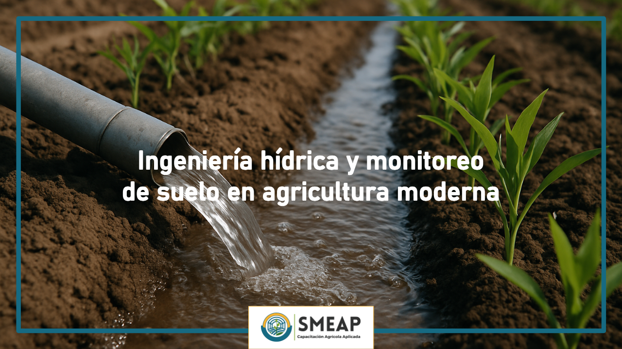 Ingeniería hídrica y monitoreo de suelo en agricultura moderna